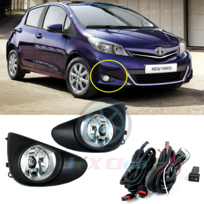 Fog Lamp Driving Light j Fit For 2012-2014 Toyota Yaris 3/5Door Hatchback  L LE