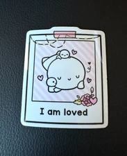 Affirmation  - Loved Sticker - CoffeeMonsterz Co the coffeemonsterzco TCMC
