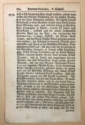 GEORG HEINRICH VON GÖRTZ WIRD VERHAFTET SCHWEDEN 1719 ARREST HOLSTEIN GOTTORP - Picture 3 of 3
