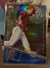 2022 Topps Series 1 2021's Greatest Hits BLUE  #21GH-4 Mike Trout Angels SSP