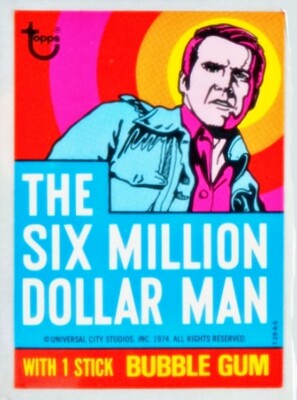 1975 DONRUSS SIX MILLION DOLLAR MAN SINGLE TRADING CARDS WITH FREE SHIPPING!