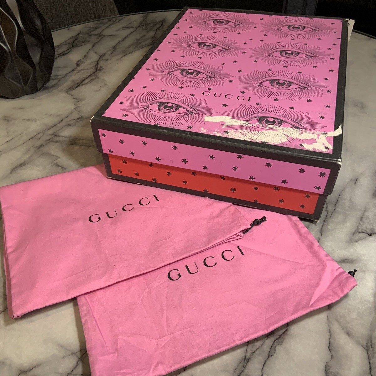 Gucci Women's Peggy Rainbow Platform Sneakers - Size 8-8.5