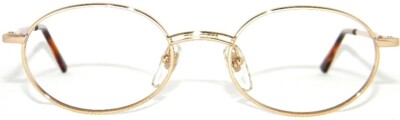 Brille Lese- Oval Metall Gold Golden Vintage Hintergrund- Vuarnet 047 Optik