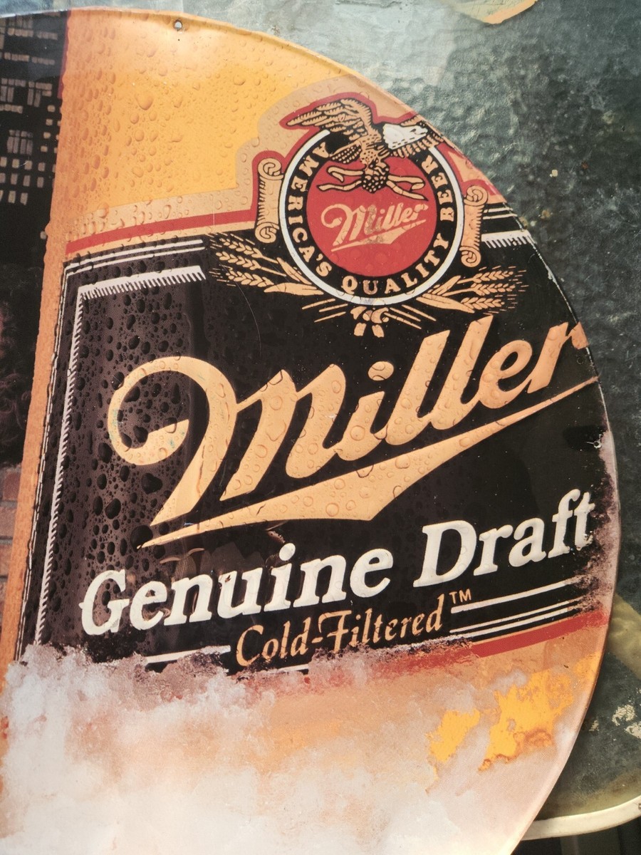 Miller Genuine Draft MGD Sexy Black Lady Jazz Sax Chilln' Metal