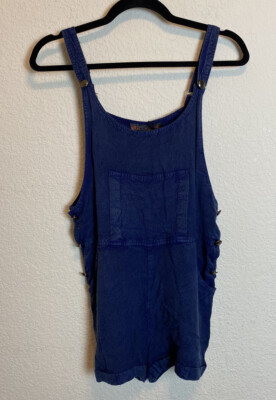 NWT LF Store $148 QED London Chambray Shorts Jumper Romper Women s Size 8