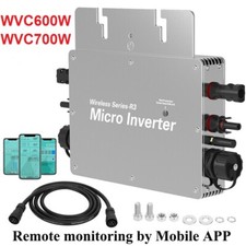 Nuevo WVC 600W 700W Micro Inversor Inteligente Inversor de Energía Solar Red Tie APP Monitor