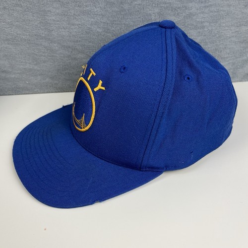 Cappello Berretto Golden State Warriors Uomo Blu Giallo Logo Legno Duro Classici Snapback - Foto 3 di 12