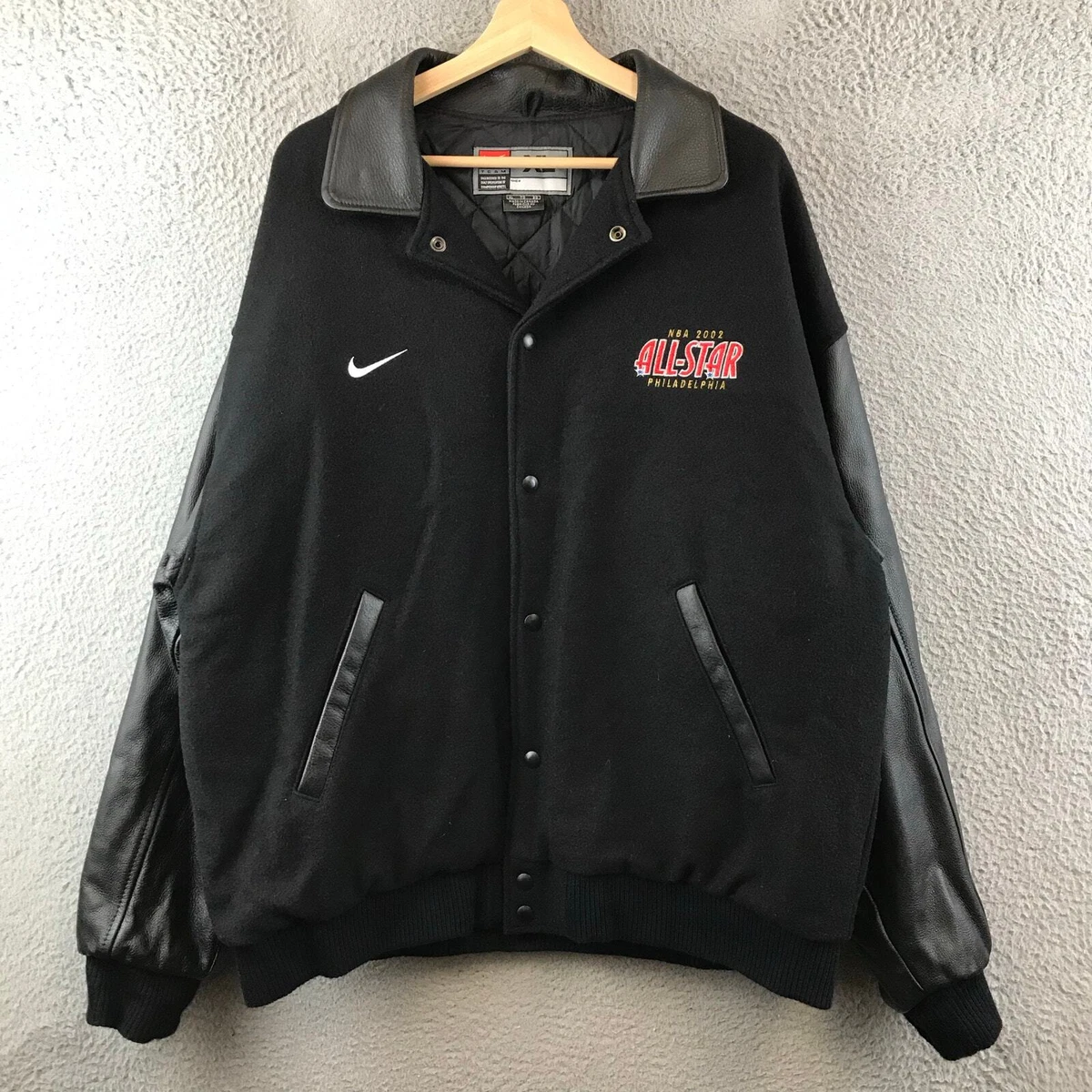 Nike Leather Outer Shell Black Coats, Jackets & Vests for Men for