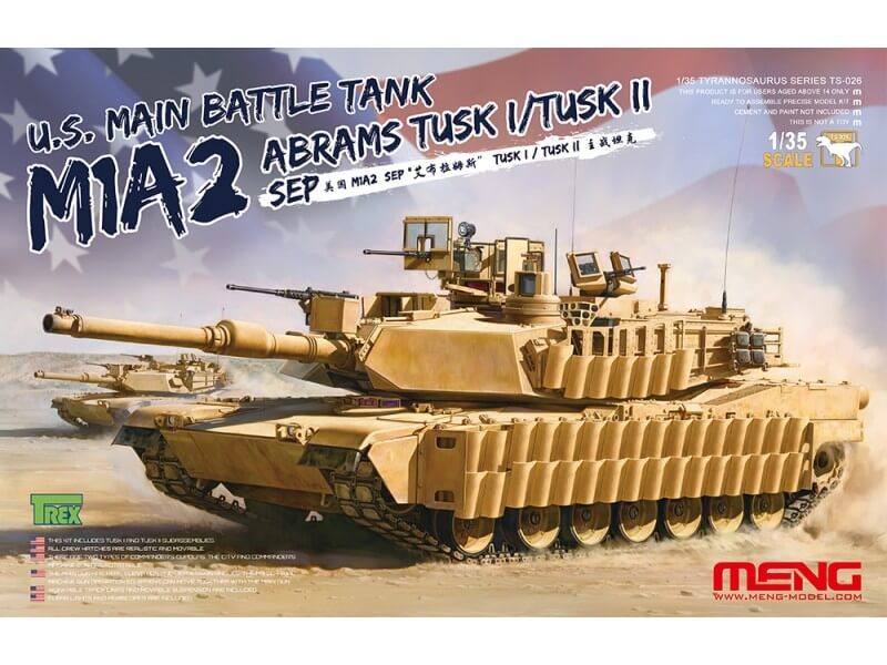 Meng Models 1 35 M1A2 SEP Abrams TUSK I TUSK II U.S. MBT Tank Model Kit Meng Models 1 35 M1A2 SEP Abrams TUSK I TUSK II U.S. MBT Tank Model Kit