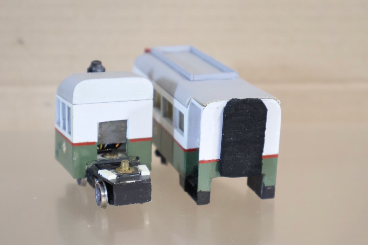 Scratch Build Bus Model KIT SCRATCH BUILT O-16.5 NARROW GAUGE MKS ARTICULATED RAILCAR BUS LOCO ...
