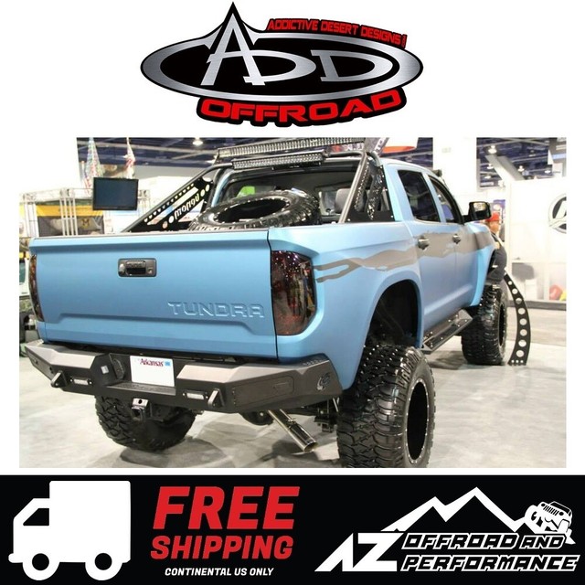 ADD HoneyBadger Rear Bumper Sensor Cutouts Black For 2014-2019 Toyota