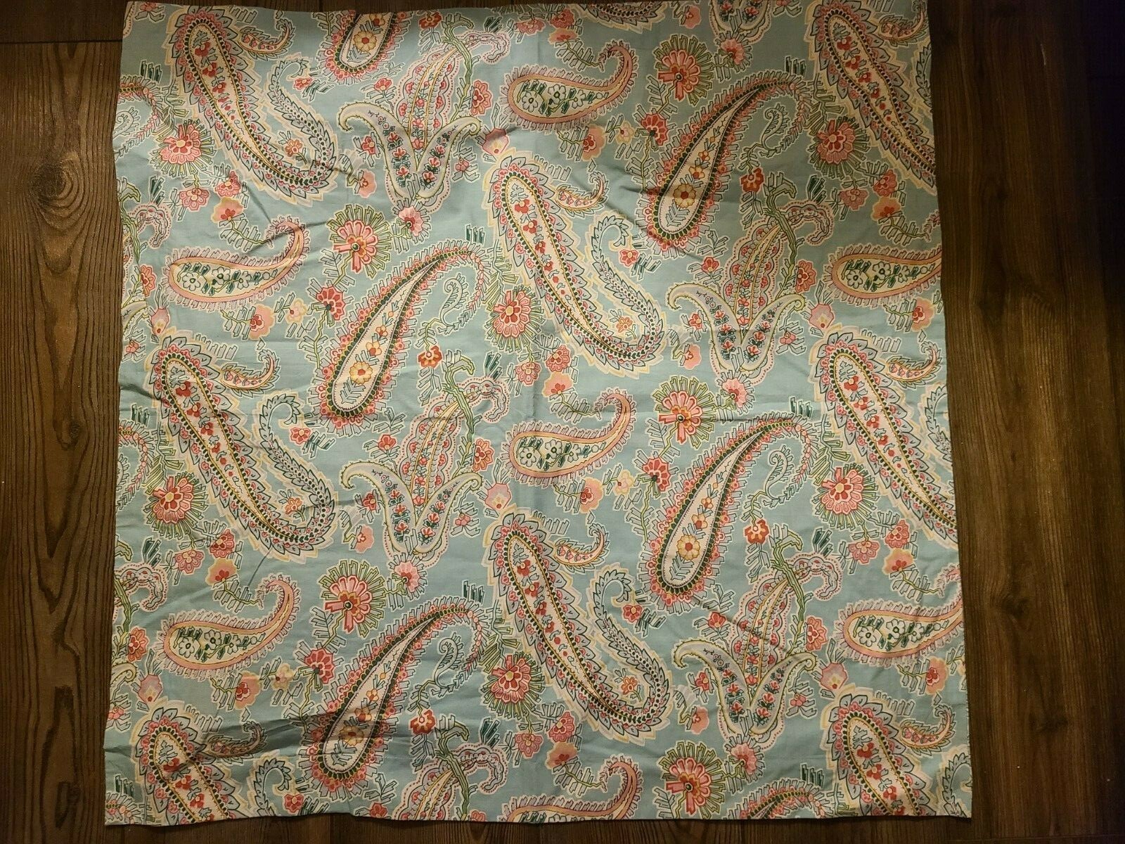 Pottery Barn "Light Blue Paisley" Euro Pillow Sham eBay