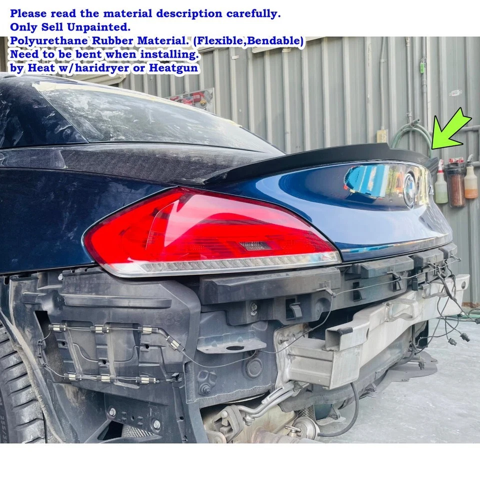 Kmh 284RC Rear Duckbill Trunk Spoiler Wing Fits 2009~2016 BMW Z4 E89 Convertible - Изображение 3 из 4