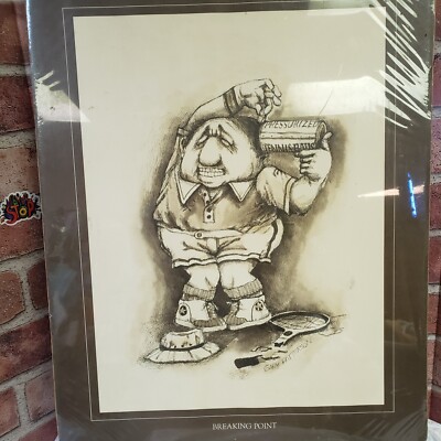 Vintage Gary Patterson 1975 ''Breaking Point'' Art Print - Matted