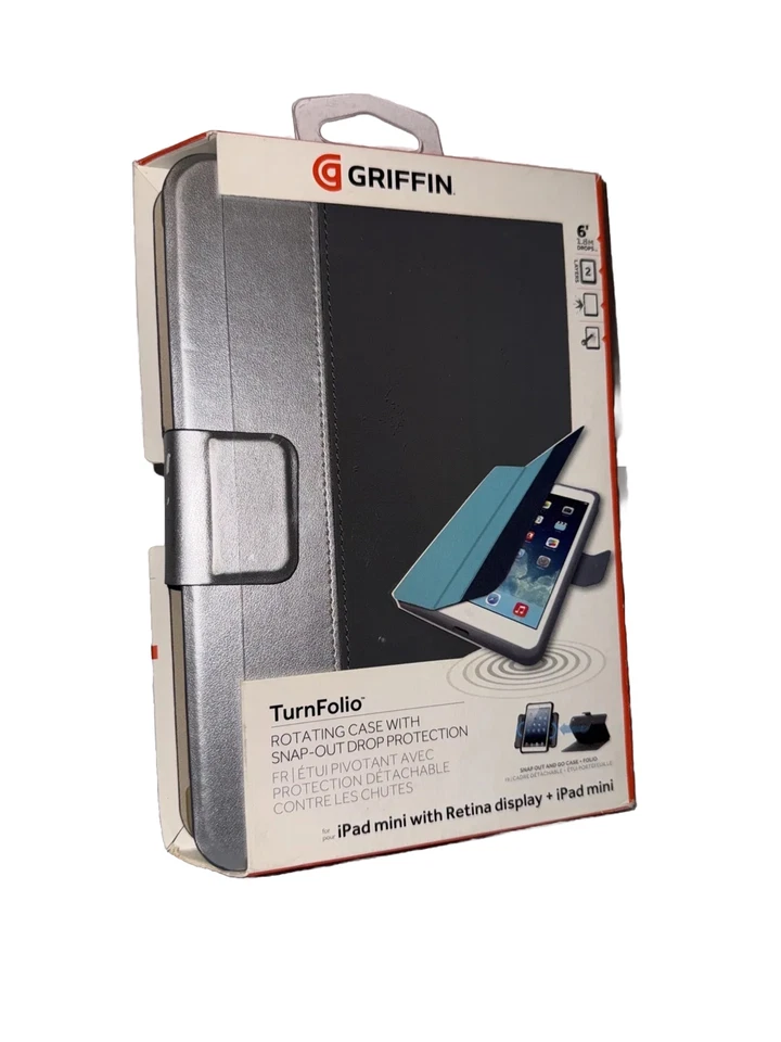 iPad Mini - Griffin Turnfolio Rotating Case With Snap-Out Drop Protection - Image 2 of 4