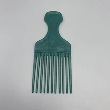 Vintage Goody Textured Plastic Hair Pick Lift Comb GREEN Made in USA