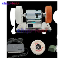 100W Infinitely Adjustable Speed Bench Grinder Double Sanding Wheel Small Sander
