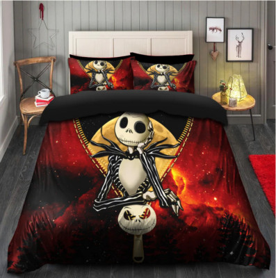Jack Nightmare Before Christmas Moon Duvet Covers Set (4pcs)