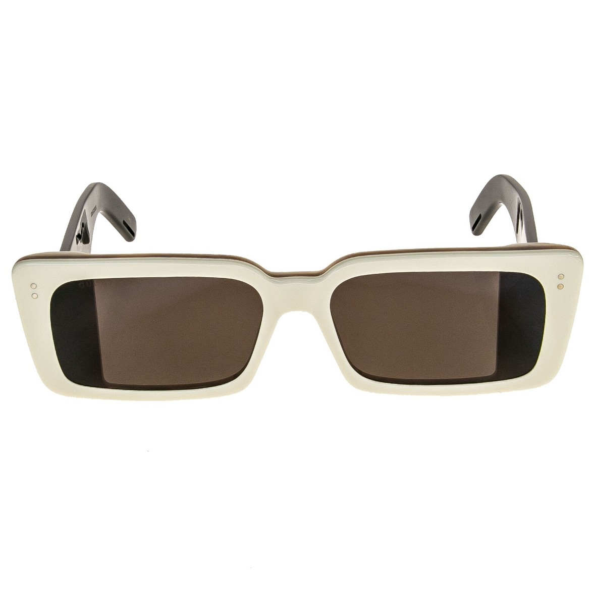 GUCCI GG0543S 0543 Ivory Horn Black ChunkyBold Geometric