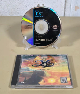 PC Engine CD-ROM2 Ys I/II 1 2 Hudson Nippon Falcom TurboGrafx-16 Japan JP Rare