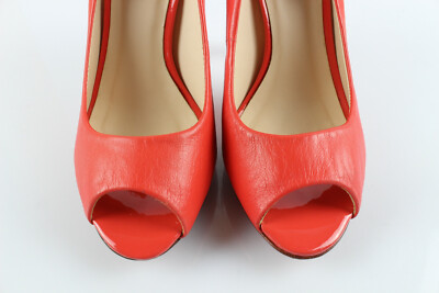 Escarpins COSMOPARIS En Cuir Corail - Talons Hauts 7.6-10 Cm - Taille 36