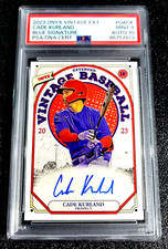 PSA 9 MINT 2023 CADE KURLAND ONYX VINTAGE EXTENDED  BLUE AUTO PROSPECT G3413