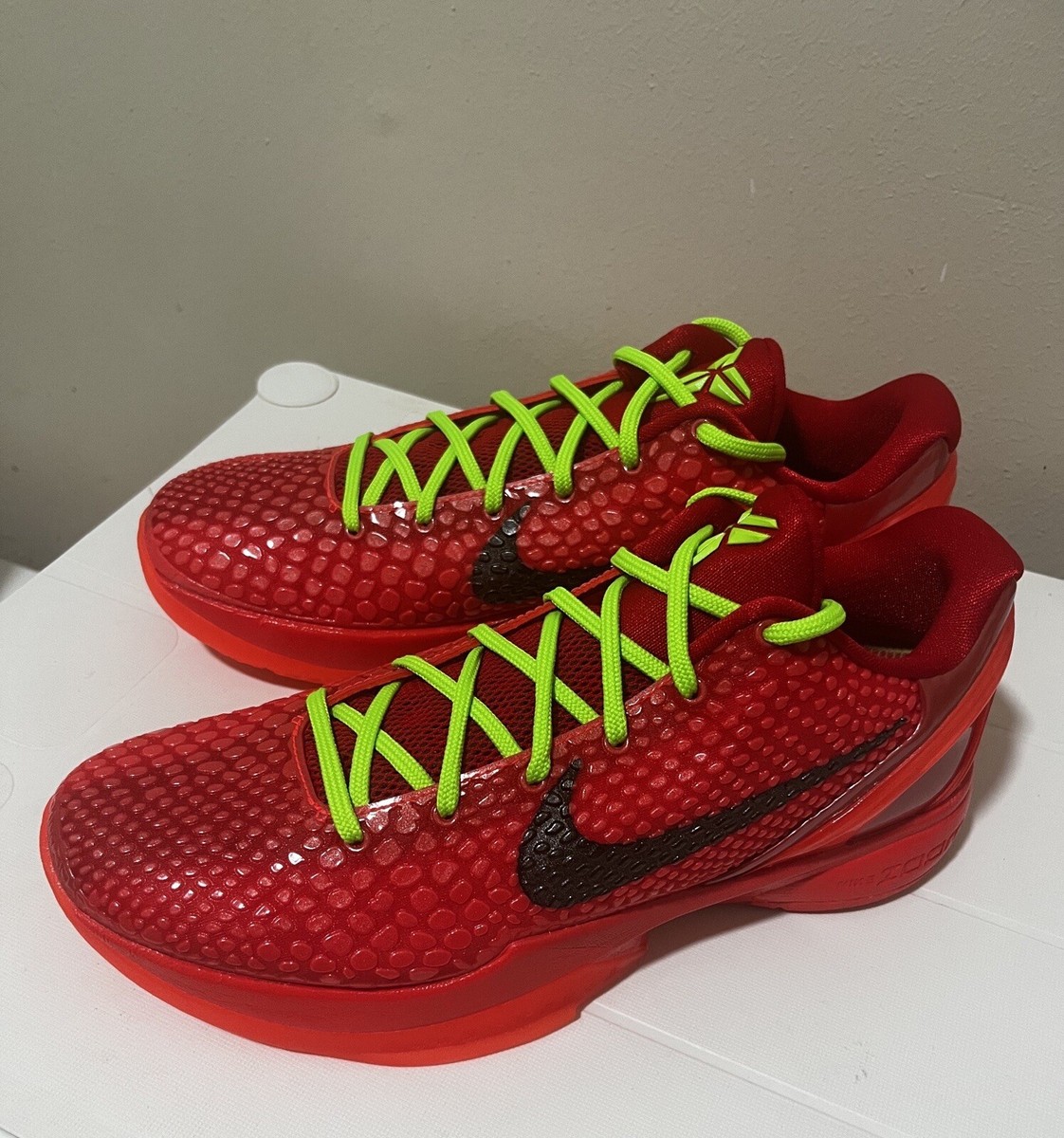 Size 8.5 - Nike Zoom Kobe 6 Protro Low Reverse Grinch | eBay