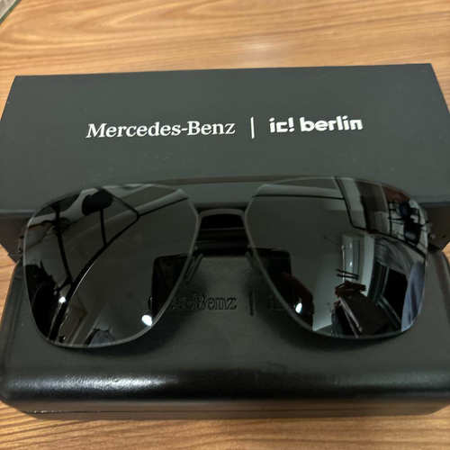 Mercedes-Benz Ic Berlin Collaboration Black Sunglasses with Box From Japan New