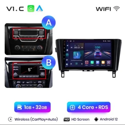 Autoradio para Nissan Qashqai J11 2013-2017 1G+ 32GB Carplay-Androidauto Radio - Imagen 1 de 4