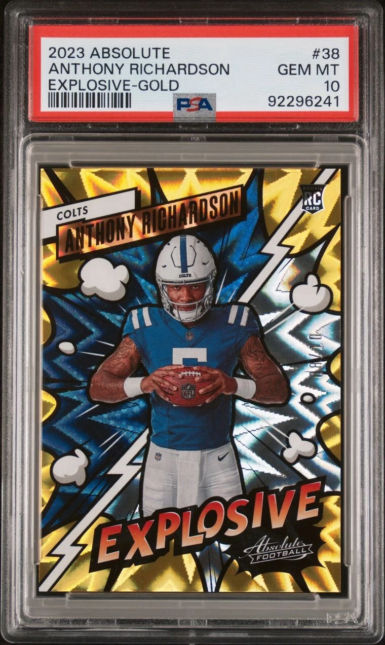 Anthony Richardson Panini Absolute Explosive #38 Gold