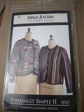 STRIKINGLY SIMPLE II Quilting Pattern Womens Jacket Indygo Junction IJ767