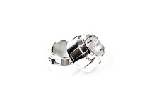2x Mini Gatling Gun Chrome Shrouds Hid Projector Retrofit Mini H1 2.5