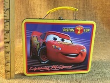Disney Pixar Cars “ Lightning McQueen “ Tin Metal Lunch Box - CARS