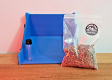 Kit Rettangolare per la Ricerca dell’Oro: Batea Grande, Sabbia d'oro e Boccetta