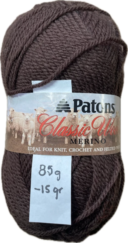 Patons Brand Classic Шерстяной Мерион 100% Шерстяные Мотки Частичные или Перемотанные мотки - Изображение 3 из 4