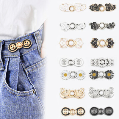 Trousers Waist Button Trousers Waist Change Small Button Metal Buckle Sewing  