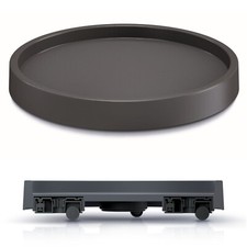 Mobile Planter Saucer Flower Pot with Wheels Round 3 Sizes Portable Plant Cart