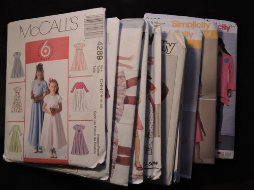 Children & Girls clothes patterns, 7-10, 7-12, 7-14, 14, 7-16, Read listing