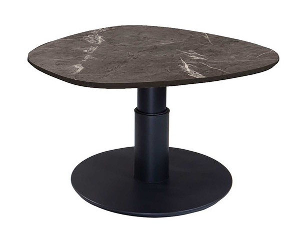 Vierhaus 1886 Couchtisch Rund Marmoroptik Extrem HöHenverstellbar Mit Rollen-image