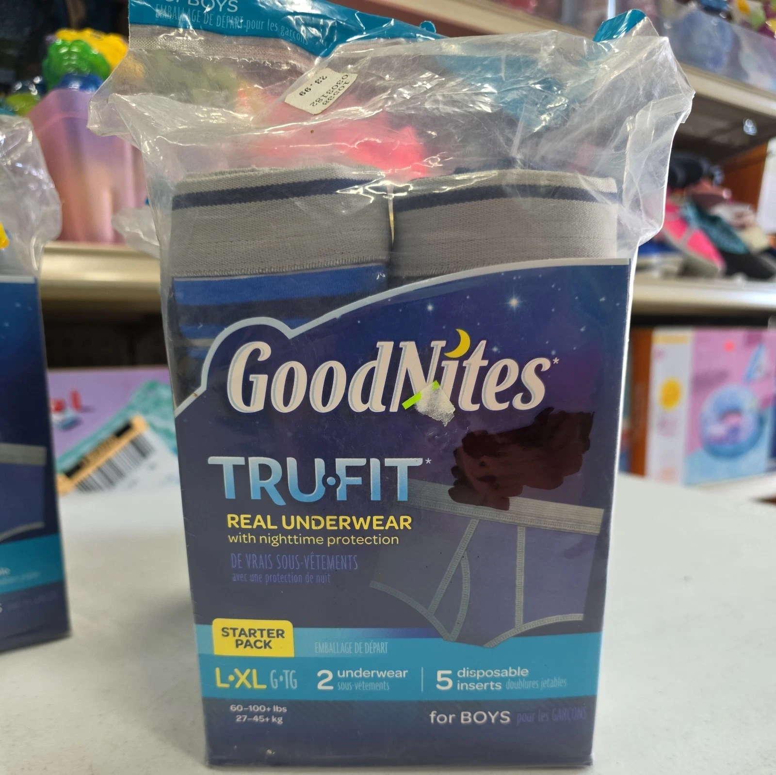 **READ*** GoodNites Tru-Fit Real Underwear Boys L/XL Starter Pack