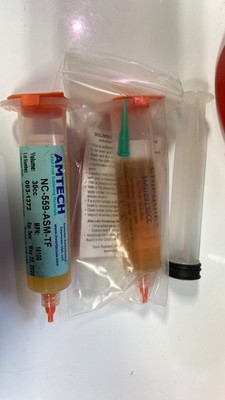 Amtech NC-559-ASM-TF 30cc lot of 2 - 2020 Exp, Date, Still Usable See Pics