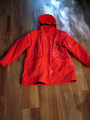 Lands' End Squall Waterproof Hooded Parka Jacket Red Women's Petite XL 18