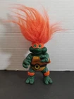 Vintage 1993 TMNT Michelangelo Troll Figure Teenage Mutant Ninja Turtles EUC