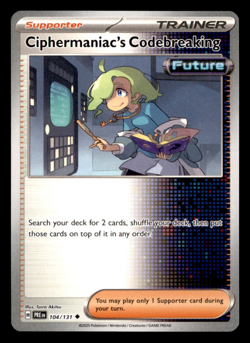 Ciphermaniac's Codebreaking 104/131 Uncommon Prismatic Evolutions Pokemon NM/M
