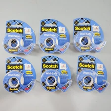 Scotch Wall Safe Tape .75" x 650" #183 - Lot of 6 - New
