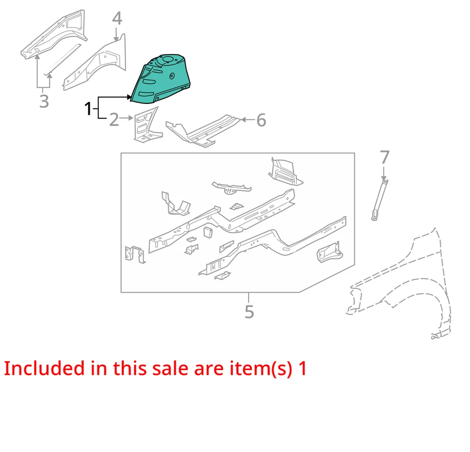 2005-2008 CHEVROLET SATURN UPLANDER РЕЛЕЙНАЯ ПАНЕЛЬ ASM FRT W/H 89025537 - НОВЫЙ OEM - Изображение 2 из 3