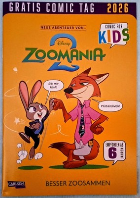 Gratis Comic Tag 2026: Zoomania 2 - Leseprobe mit 2 kompletten Stories - NEU