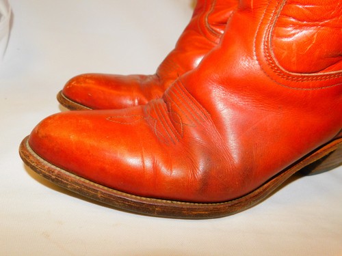 Vtg FRYE 2300 Western COWBOY BOOTS Brick Brown Leather Size 9 D Made In USA Mens, Size 9, $62.62 - Photo 9