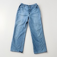 Vintage 1970s Sears JTF Wide Leg Women's Denim Blue Jeans 30x31 Retro Baggy