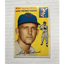 Topps 1954 Bob Borkowski Cincinnati Redlegs #138 Baseball MLB Base Set Card